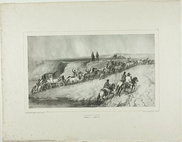 Bouzeo Passage, 1839. Creator: Auguste Raffet