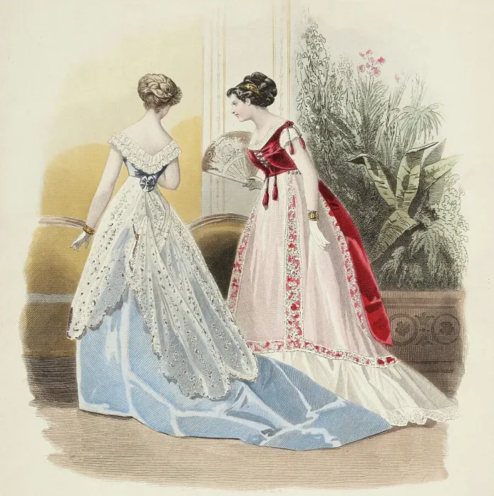 Framed Print : Bow-Bells, Paris Fashions, 1868. Creator: Unknown Framed Print : Bow-Bells, Paris Fashions, 1868. Creator: Unknown
