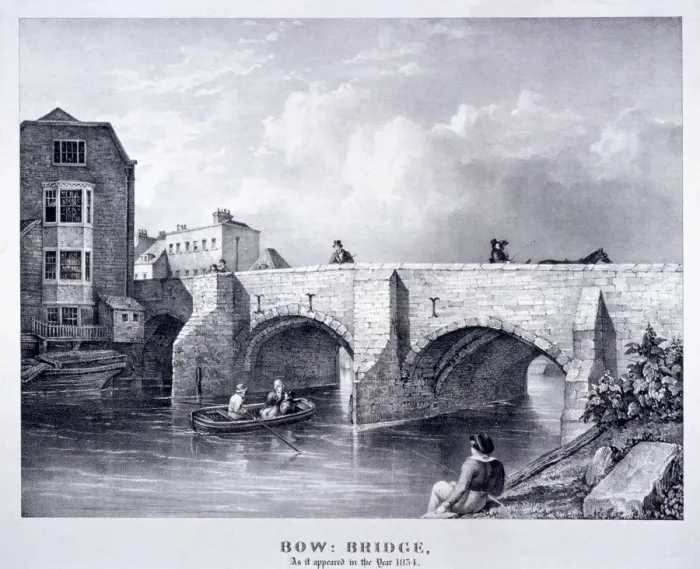 Framed Print : Bow Bridge, Poplar, London, 1834 Framed Print : Bow Bridge, Poplar, London, 1834