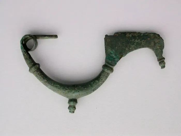 Framed Print : Bow Fibula, Geometric Period (800-600 BCE). Creator: Unknown Framed Print : Bow Fibula, Geometric Period (800-600 BCE). Creator: Unknown