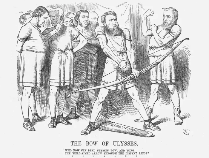 Framed Print : The Bow of Ulysses, 1875. Artist: Joseph Swain Framed Print : The Bow of Ulysses, 1875. Artist: Joseph Swain