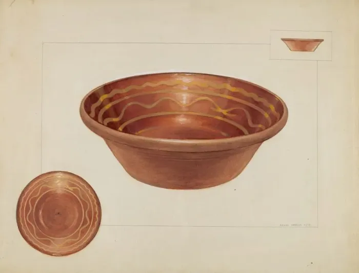Framed Print : Bowl, 1935  /  1942. Creator: Agnes Karlin