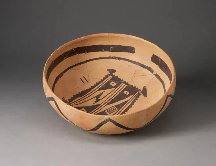 Framed Print : Bowl with Abstract, Geometric Rendering of Blanket on Interior, 1400 / 1600 Framed Print : Bowl with Abstract, Geometric Rendering of Blanket on Interior, 1400 / 1600