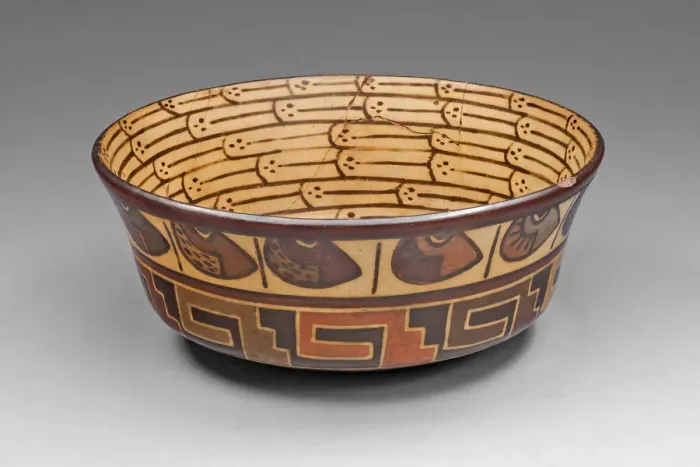 Framed Print : Bowl with Bean andGeometric Motifs, 180 B. C. / A. D. 500. Creator: Unknown Framed Print : Bowl with Bean andGeometric Motifs, 180 B. C. / A. D. 500. Creator: Unknown