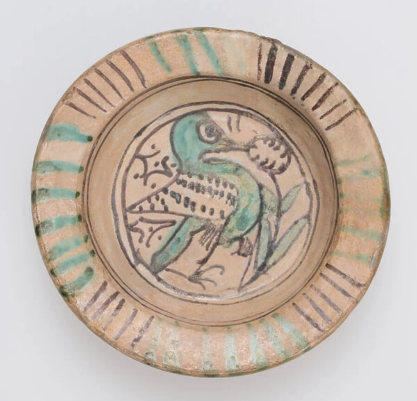 Bowl with Bird, Central Italian, ca. 1300. Creator: Unknown