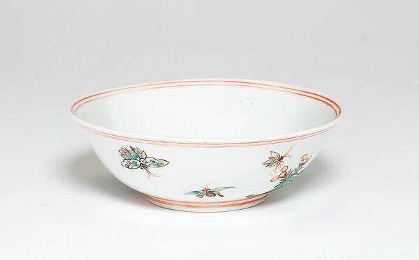 Bowl with Butterflies and Rocks, Ming dynasty (1368-1644), Jiajing reign (1522-1566)
