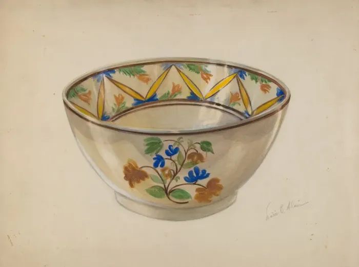 Framed Print : Bowl, c. 1936. Creator: Marie Alain Framed Print : Bowl, c. 1936. Creator: Marie Alain