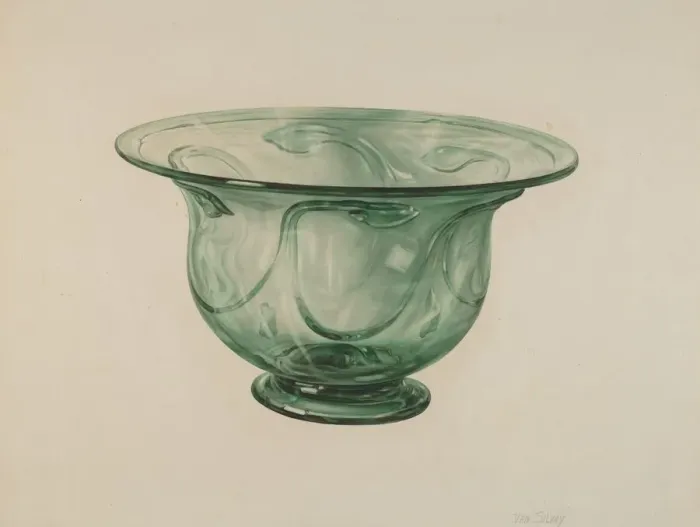 Framed Print : Bowl, c. 1938. Creator: Van Silvay Framed Print : Bowl, c. 1938. Creator: Van Silvay