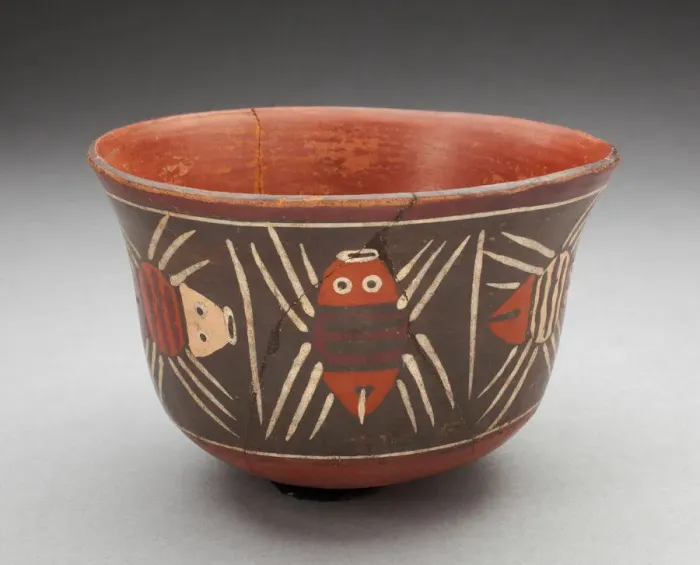 Framed Print : Bowl Depicting Abstract Insects, Probably Spiders, 180 B. C. / A. D. 500. Creator: Unknown Framed Print : Bowl Depicting Abstract Insects, Probably Spiders, 180 B. C. / A. D. 500. Creator: Unknown