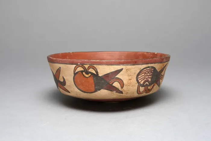 Framed Print : Bowl Depicting Abstract Motifs, Possibly Representing Sprouting Seeds, 180 B. C. / A. D. 500 Framed Print : Bowl Depicting Abstract Motifs, Possibly Representing Sprouting Seeds, 180 B. C. / A. D. 500