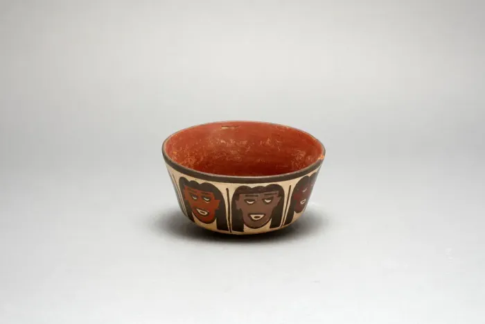 Framed Print : Bowl Depicting Human Heads, Likely Trophy Heads, 180 B. C. / A. D. 500. Creator: Unknown Framed Print : Bowl Depicting Human Heads, Likely Trophy Heads, 180 B. C. / A. D. 500. Creator: Unknown