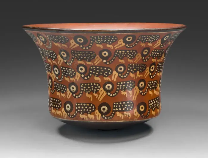 Framed Print : Bowl Depicting Rows of Spotted Birds, 180 B. C. / A. D. 500. Creator: Unknown Framed Print : Bowl Depicting Rows of Spotted Birds, 180 B. C. / A. D. 500. Creator: Unknown