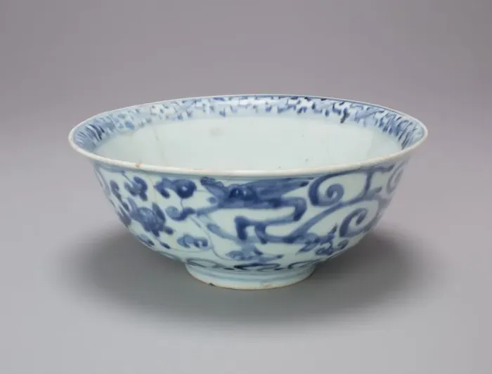 Framed Print : Bowl with Everted Rim and Scrollwork, 15th century. Creator: Unknown Framed Print : Bowl with Everted Rim and Scrollwork, 15th century. Creator: Unknown