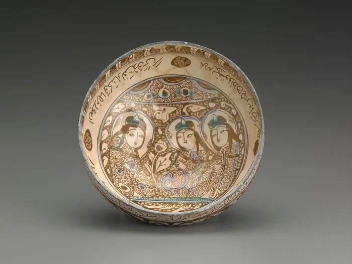 Framed Print : Bowl with figures, 1200s. Creator: Unknown Framed Print : Bowl with figures, 1200s. Creator: Unknown
