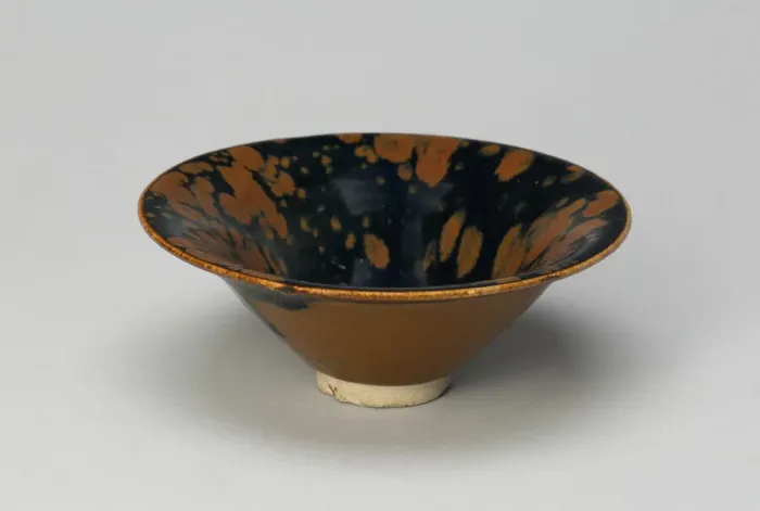 Framed Print : Bowl with Flared Rim and Partridge-feather Mottles, late 11th / 12th cent Framed Print : Bowl with Flared Rim and Partridge-feather Mottles, late 11th / 12th cent