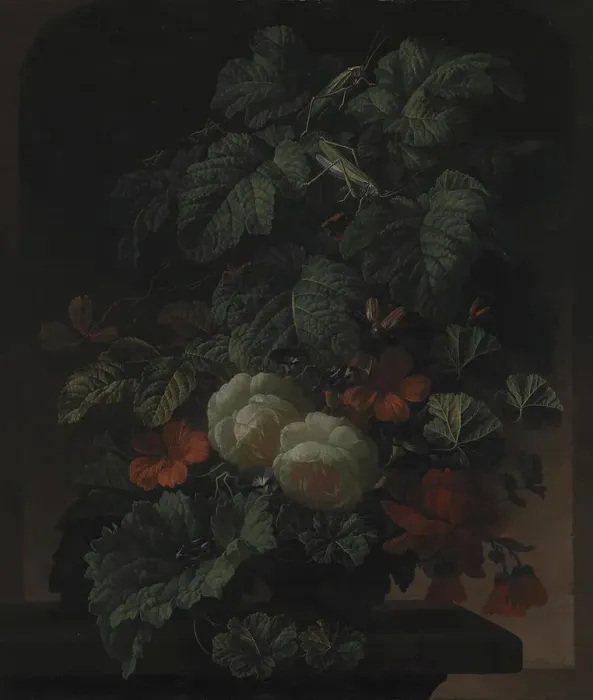 Framed Print : A Bowl of Flowers, 1672-1708. Creator: Elias Van Den Broeck Framed Print : A Bowl of Flowers, 1672-1708. Creator: Elias Van Den Broeck