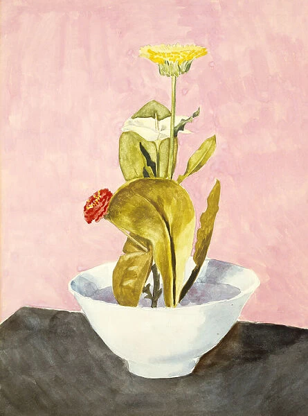 Bowl of Flowers, 1918. Creator: Morton Livingston Schamberg