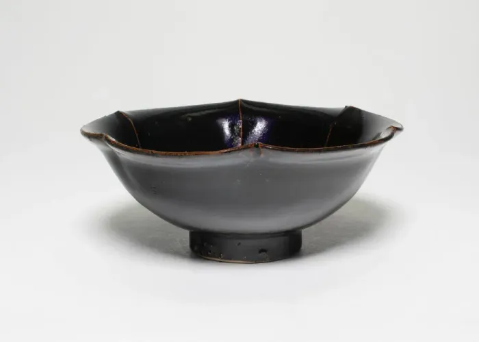 Framed Print : Bowl with Foliate Rim and White Ribs, Song dynasty (960-1279). Creator: Unknown Framed Print : Bowl with Foliate Rim and White Ribs, Song dynasty (960-1279). Creator: Unknown