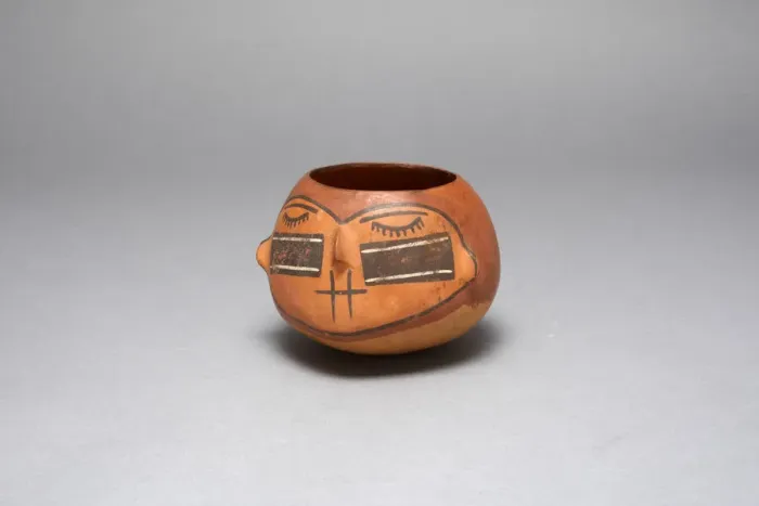 Framed Print : Bowl in the Form of a Trophy Head with Bound Lips and Shut Eyes, 180 B. C. / A. D. 500 Framed Print : Bowl in the Form of a Trophy Head with Bound Lips and Shut Eyes, 180 B. C. / A. D. 500