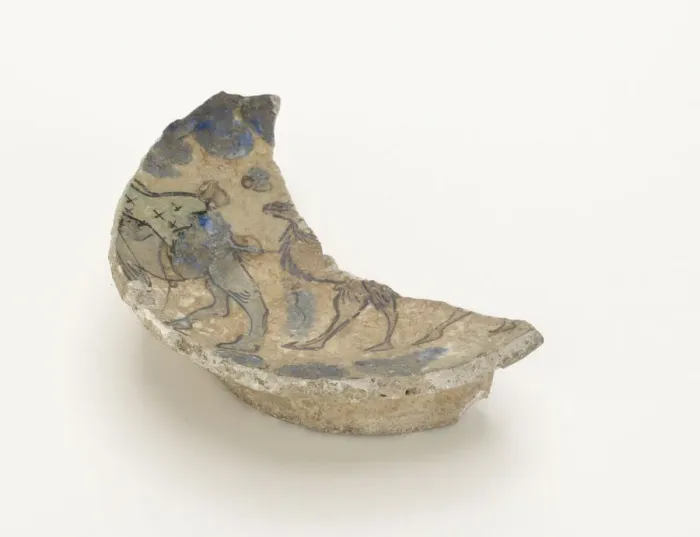 Framed Print : Bowl (fragment), late 12th-early 13th century. Creator: Unknown Framed Print : Bowl (fragment), late 12th-early 13th century. Creator: Unknown