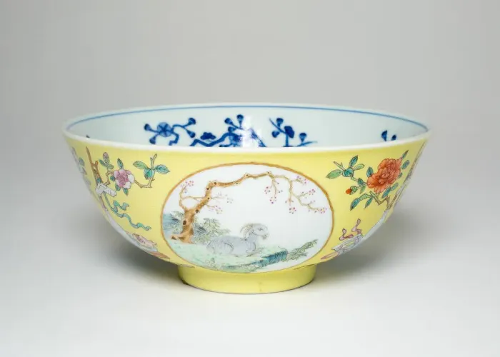 Framed Print : Bowl with Six Goats, Qing dynasty (1644-1911), Daoquang reign mark and period (1821-1850) Framed Print : Bowl with Six Goats, Qing dynasty (1644-1911), Daoquang reign mark and period (1821-1850)