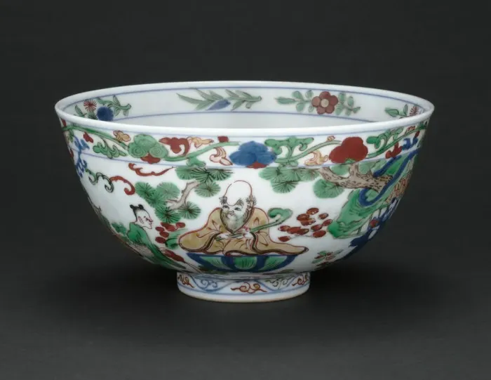 Framed Print : Bowl with God of Longevity (Shoulao) and Eight Daoist Immortals, Ming dynasty Framed Print : Bowl with God of Longevity (Shoulao) and Eight Daoist Immortals, Ming dynasty