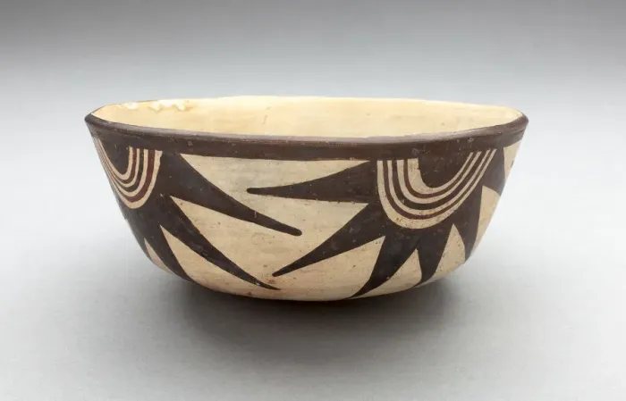 Framed Print : Bowl with Half-Circle with Projections Motifs Descending from Rim, 180 B. C. / A. D. 500 Framed Print : Bowl with Half-Circle with Projections Motifs Descending from Rim, 180 B. C. / A. D. 500