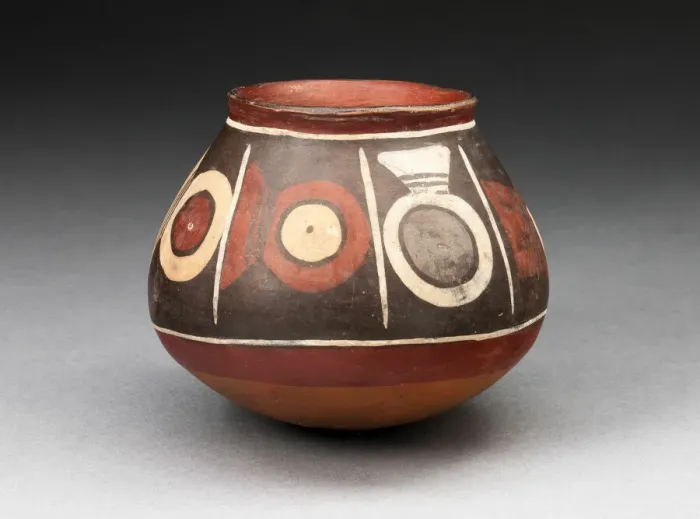 Framed Print : Bowl with a Horizontal Band of Circular Motifs, 180 B. C.  /  A. D. 500. Creator: Unknown