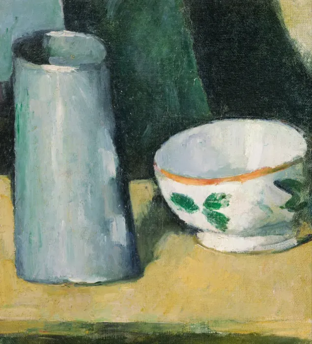 Framed Print : Bowl and Milk-Jug. Artist: Cezanne, Paul (1839-1906) Framed Print : Bowl and Milk-Jug. Artist: Cezanne, Paul (1839-1906)