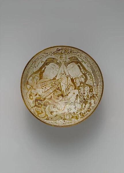 Bowl with Musicians in a Garden, Iran, late 12th-early 13th century. Creator: Unknown