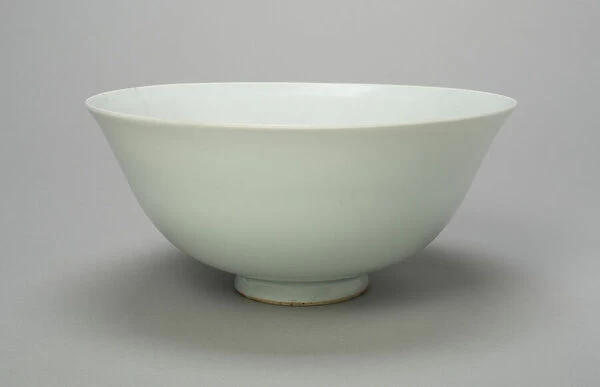 Bowl with Peony Scrolls, Thunderbolt (Vajra) Symbol, and Characters Shufu... Yuan dynasty, 1300 / 50. Creator: Unknown