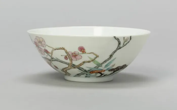 Framed Print : Bowl with Plum, Peach, Bamboo, and Lingzhi Mushrooms, Qing dynasty Framed Print : Bowl with Plum, Peach, Bamboo, and Lingzhi Mushrooms, Qing dynasty