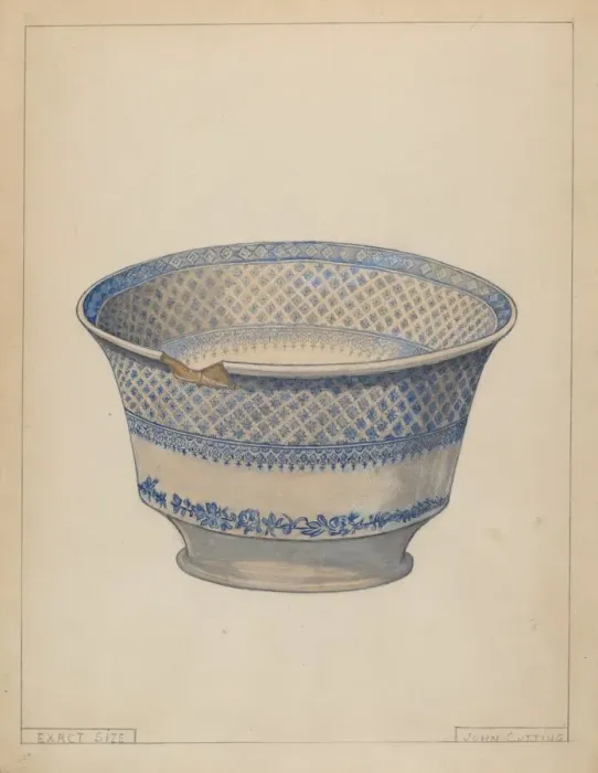 Framed Print : Bowl, probably 1936. Creator: John Cutting Framed Print : Bowl, probably 1936. Creator: John Cutting