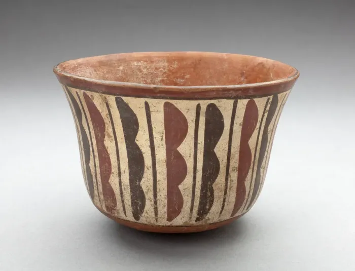Framed Print : Bowl with Repeated Curved and Straight Vertical Motifs, 180 B. C. / A. D. 500 Framed Print : Bowl with Repeated Curved and Straight Vertical Motifs, 180 B. C. / A. D. 500