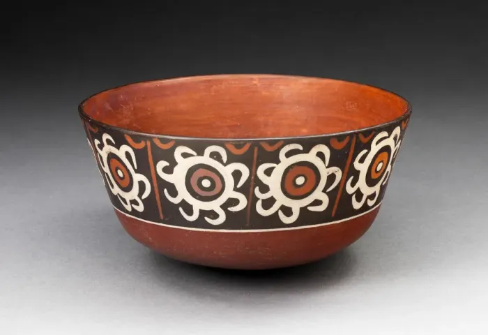 Framed Print : Bowl with Repeated Spiral-Like Motifs, 180 B. C. / A. D. 500. Creator: Unknown Framed Print : Bowl with Repeated Spiral-Like Motifs, 180 B. C. / A. D. 500. Creator: Unknown