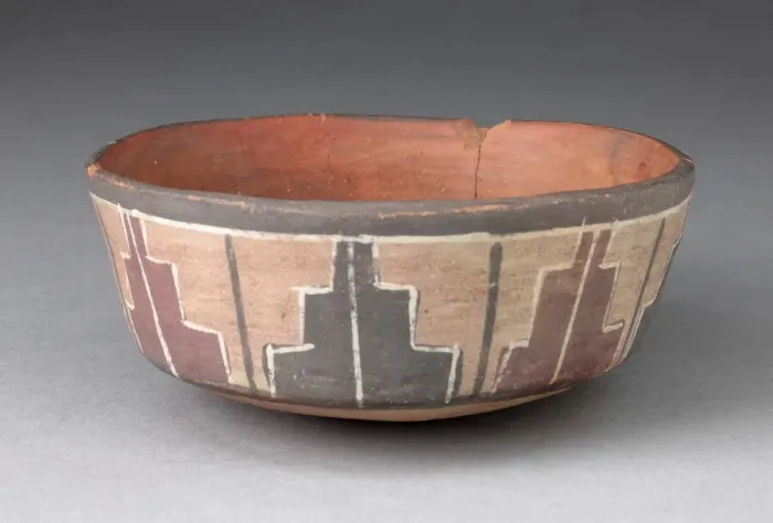 Framed Print : Bowl with Repeated Stepped Motif, 180 B. C. / A. D. 500. Creator: Unknown Framed Print : Bowl with Repeated Stepped Motif, 180 B. C. / A. D. 500. Creator: Unknown