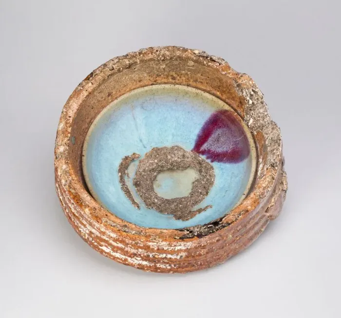 Framed Print : Bowl in Saggar, Yuan dynasty (1279-1368), late 13th / early 14th century. Creator: Unknown Framed Print : Bowl in Saggar, Yuan dynasty (1279-1368), late 13th / early 14th century. Creator: Unknown