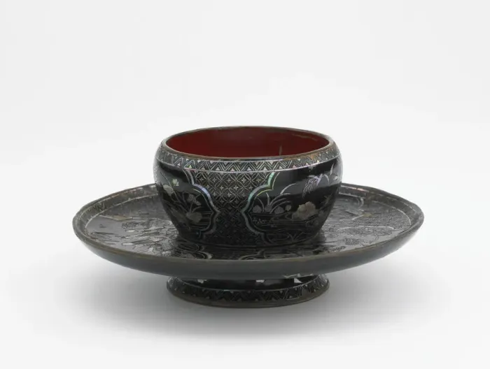 Framed Print : Bowl stand (for tea bowl F1911. 355), Mid-Ming to early Qing dynasty Framed Print : Bowl stand (for tea bowl F1911. 355), Mid-Ming to early Qing dynasty