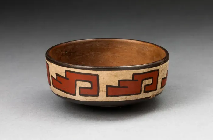 Framed Print : Bowl with Stepped Fret Motif, 180 B. C. / A. D. 500. Creator: Unknown Framed Print : Bowl with Stepped Fret Motif, 180 B. C. / A. D. 500. Creator: Unknown