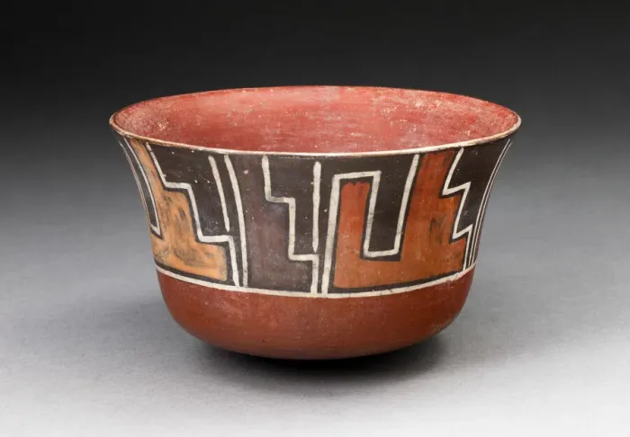 Framed Print : Bowl with Stepped Motifs, 180 B. C. / A. D. 500. Creator: Unknown Framed Print : Bowl with Stepped Motifs, 180 B. C. / A. D. 500. Creator: Unknown