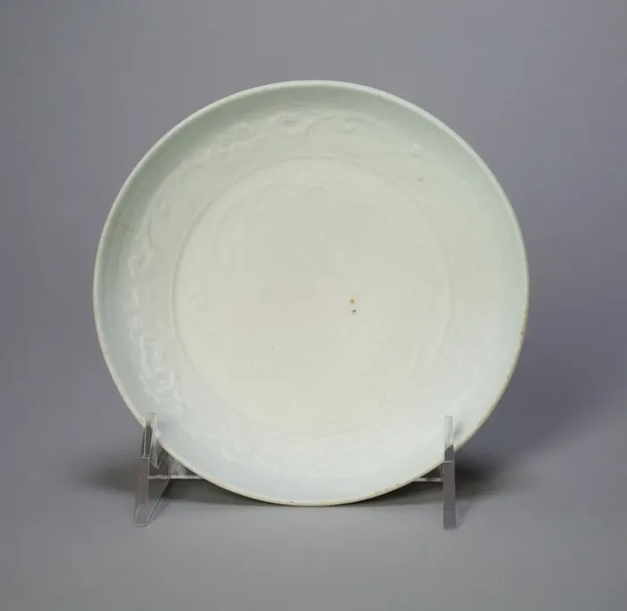 Framed Print : Bowl with Stylized Floral Scrolls, Yuan dynasty (1279-1368), 14th century. Creator: Unknown Framed Print : Bowl with Stylized Floral Scrolls, Yuan dynasty (1279-1368), 14th century. Creator: Unknown