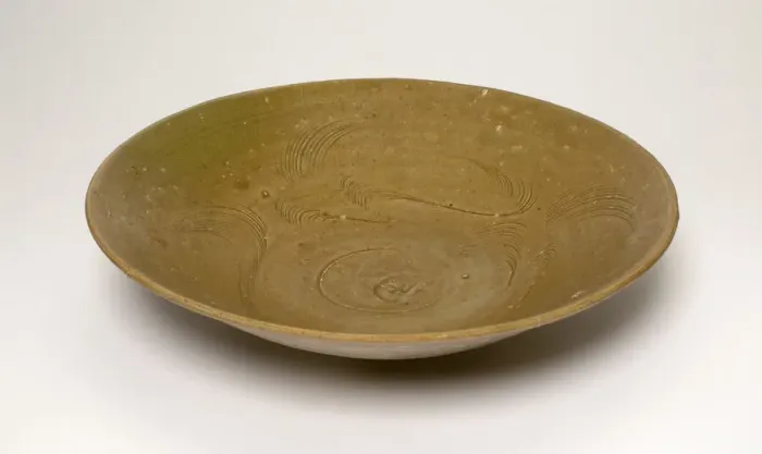 Framed Print : Bowl with Stylized Leaves, probably Song dynasty (960-1279). Creator: Unknown Framed Print : Bowl with Stylized Leaves, probably Song dynasty (960-1279). Creator: Unknown