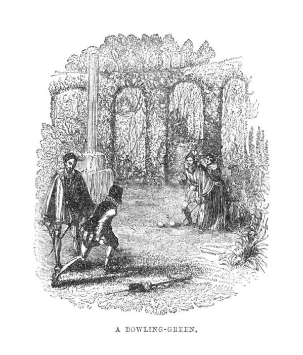 Framed Print : A Bowling-Green, c1870 Framed Print : A Bowling-Green, c1870