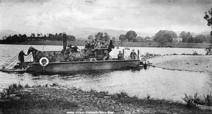 Framed Print : Bowness ferry boat, 1902 Framed Print : Bowness ferry boat, 1902