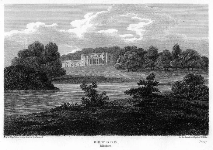 Framed Print : Bowood House, Wiltshire, 1811. Artist: J Storer Framed Print : Bowood House, Wiltshire, 1811. Artist: J Storer