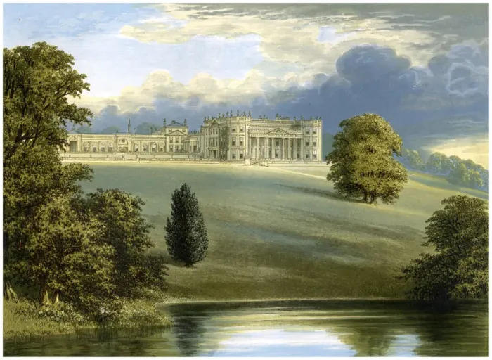 Framed Print : Bowood Park, Wiltshire, home of the Marquess of Lansdowne, c1880 Framed Print : Bowood Park, Wiltshire, home of the Marquess of Lansdowne, c1880