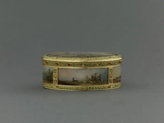 Framed Print : Box, between 1779 and 1780. Creators: Louis-Joachim Colmet de Coutry, Edme Charles de Lioux de Savignac Framed Print : Box, between 1779 and 1780. Creators: Louis-Joachim Colmet de Coutry, Edme Charles de Lioux de Savignac