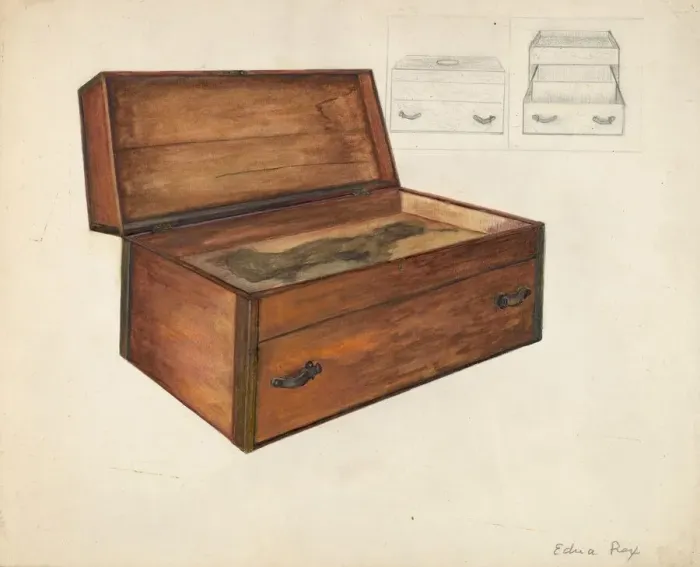 Framed Print : Box, 1935 / 1942. Creator: Edna C. Rex Framed Print : Box, 1935 / 1942. Creator: Edna C. Rex