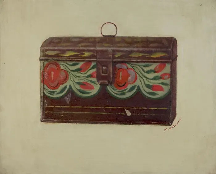 Framed Print : Box with Lid, c. 1936. Creator: Max Soltmann Framed Print : Box with Lid, c. 1936. Creator: Max Soltmann