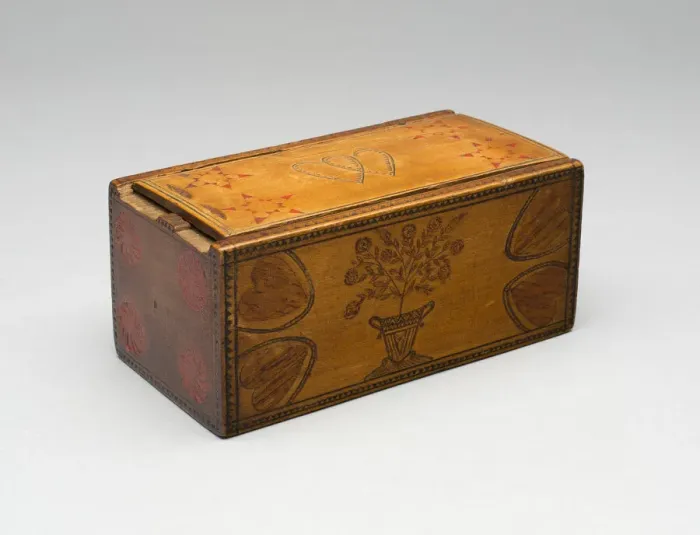 Framed Print : Box with Sliding Lid, c. 1800. Creator: Unknown Framed Print : Box with Sliding Lid, c. 1800. Creator: Unknown
